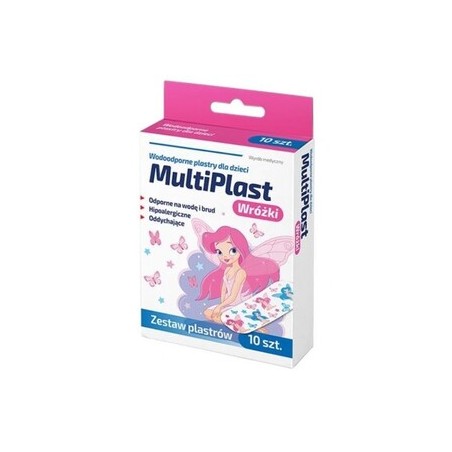 MultiPlast plastry dla dzieci Wróżki, 10 sztuk