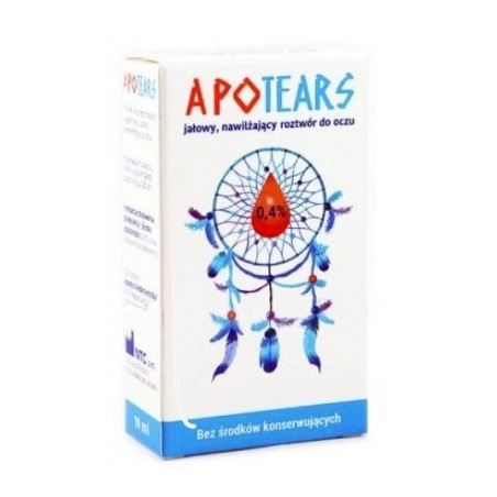 ApoTears, jałowy, nawilżający roztwór do oczu 0,4%, 10 ml