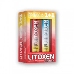 Litoxen Senior, smak pomarańczowy, 20 tabletek musujących + Litoxen Elektrolity, smak pomarańczowy, 20 tabletek musujących