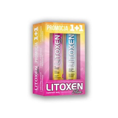 Litoxen Slim, 20 tabletek musujących + Litoxen elektrolity, 20 tabletek musujących