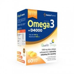 Bio Omega3 + D4000, 60 kapsułek