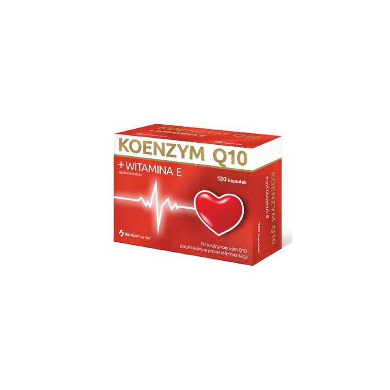 Koenzym Q10 + Witamina E, 120 kapsułek 