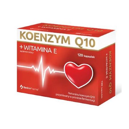  Koenzym Q10 + Witamina E, 120 kapsułek 