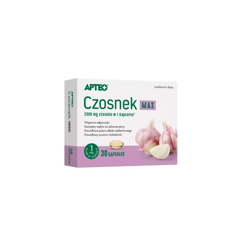 Czosnek Max APTEO kaps.elast. 30 kaps. 