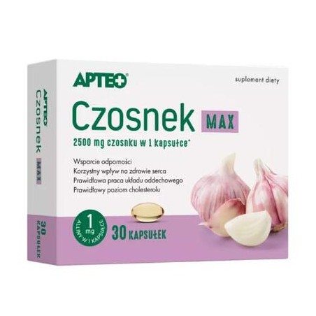  Czosnek Max APTEO kaps.elast. 30 kaps. 