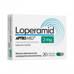 Loperamid APTEO MED kapsułki twarde 2 mg, 20 kapsułek