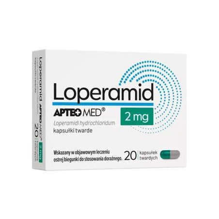 Loperamid APTEO MED kapsułki twarde 2 mg, 20 kapsułek