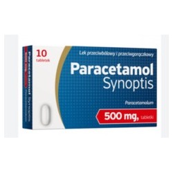 Paracetamol Synoptis, 500 mg, 10 tabletek