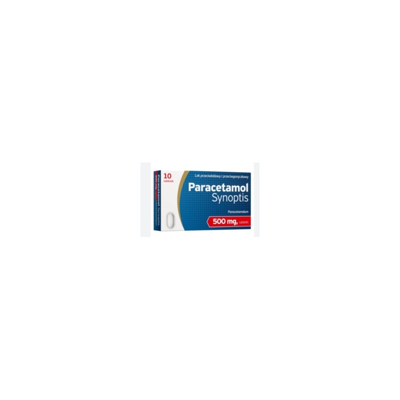 Paracetamol Synoptis, 500 mg, 10 tabletek 