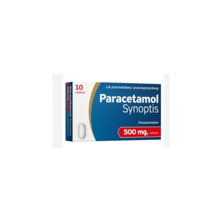  Paracetamol Synoptis, 500 mg, 10 tabletek 