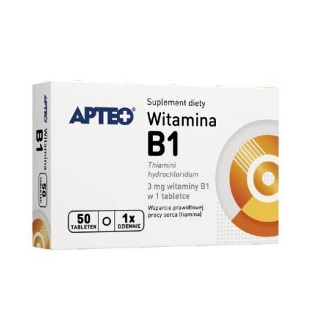 Witamina B1 APTEO tabl. 3 mg. 50 tabl.