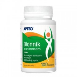 Błonnik z ananasem Apteo, 100 tabletek