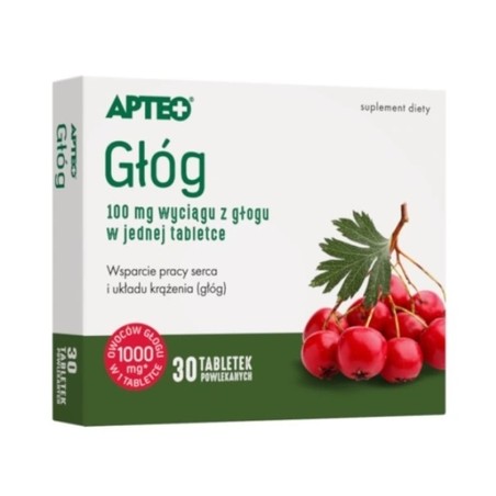 Głóg Apteo, 30 tabletek powlekanych