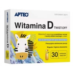 Witamina D twist-off Apteo Dziecko, 30 kapsułek
