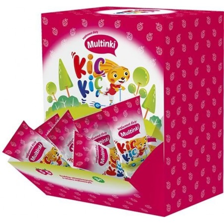 Multinki Kic Kic lizak witaminowy o smaku malinowym