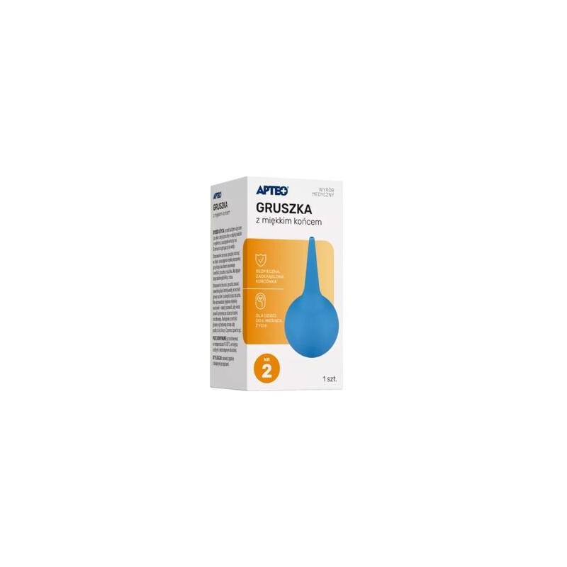 Gruszka z miękkim końcem nr 2 (25ml) Apteo, 1 sztuka 
