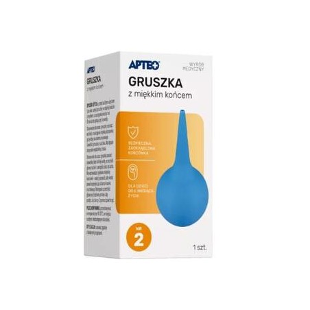  Gruszka z miękkim końcem nr 2 (25ml) Apteo, 1 sztuka 