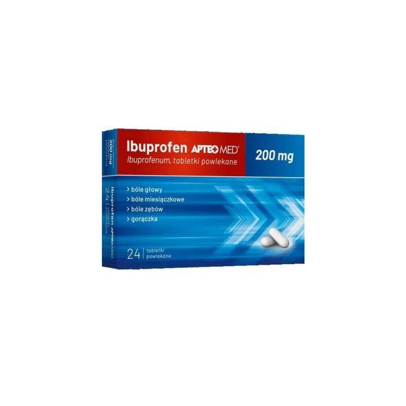 Ibuprofen APTEO MED, 200 mg, 24 tabletki powlekane 
