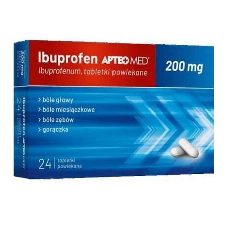 Ibuprofen APTEO MED, 200 mg, 24 tabletki powlekane