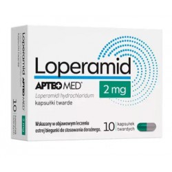Loperamid Apteo Med 2 mg, 10 kapsułek twardych
