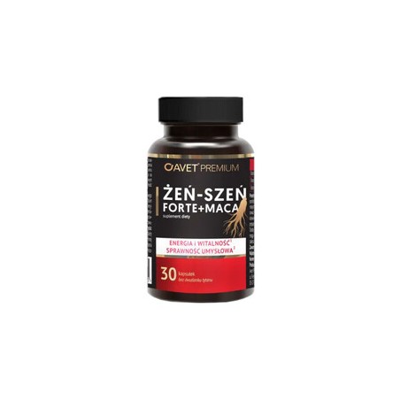 Żeń-Szeń Forte + Maca, 30 kapsułek