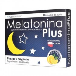 Melatonina Plus, 30 tabletek do ssania