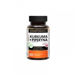 Avet Premium Kurkuma + Piperyna, 60 kapsułek celulozowych
