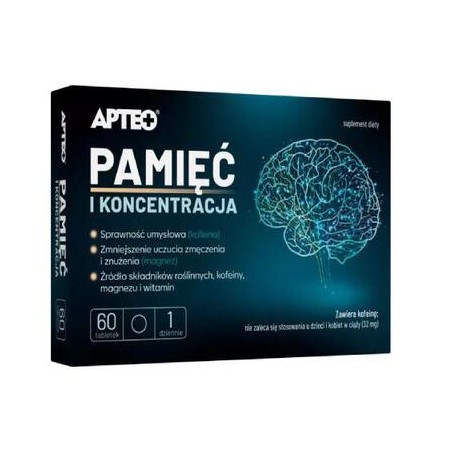  Pamięć i koncentracja APTEO tabl. 60 tabl. 