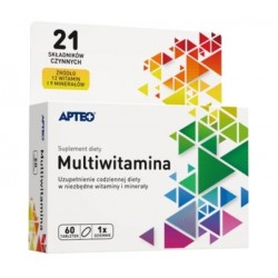 Witaminy dla aktywnych APTEO, 60 tabletek powlekanych