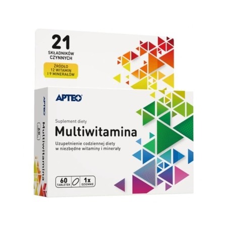 Witaminy dla aktywnych APTEO, 60 tabletek powlekanych 