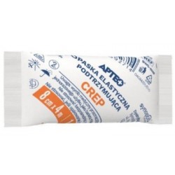 Apteo Opaska elastyczna podtrzymująca crep 8 cm x 4 m, 1 sztuka