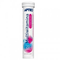 Apteo Multiwitamina z minerałami o smaku pomarańczowym, 20 tabletek