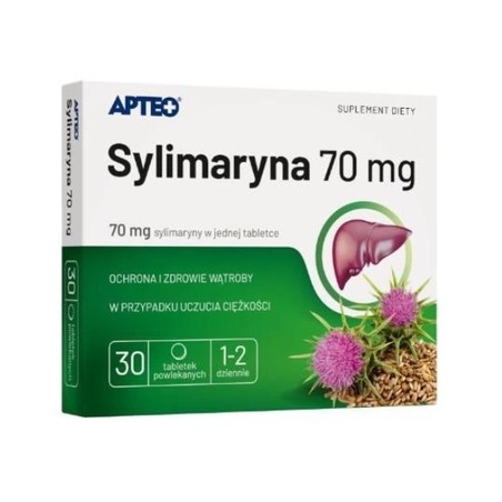 Sylimaryna 70 mg APTEO tabl.powl. 30tabl.