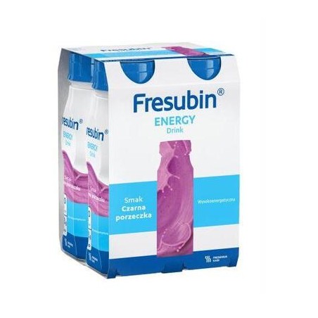  Fresubin Energy Drink, preparat odżywczy, smak czarna porzeczka, 4 x 200 ml 