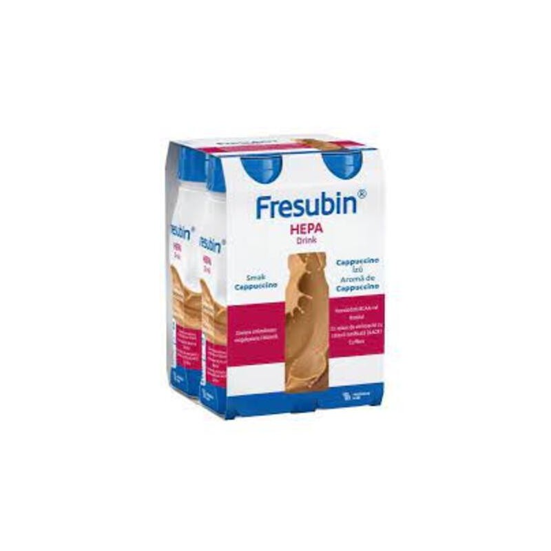 Fresubin Hepa Drink, preparat odżywczy, smak cappuccino, 4 x 200 ml 