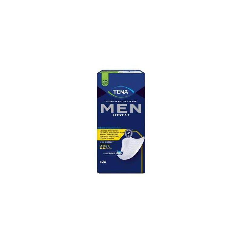 Tena Men Active Fit, wkładki anatomiczne dla mężczyzn, Level 2, 20 sztuk 