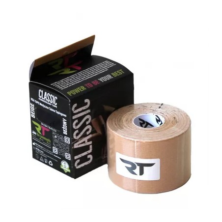  Rea Tape Classic, taśma kinezjologiczna, beżowa, 5 cm x 5 m 