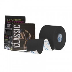 Rea Tape Classic, taśma kinezjologiczna, czarna, 5 cm x 5 m