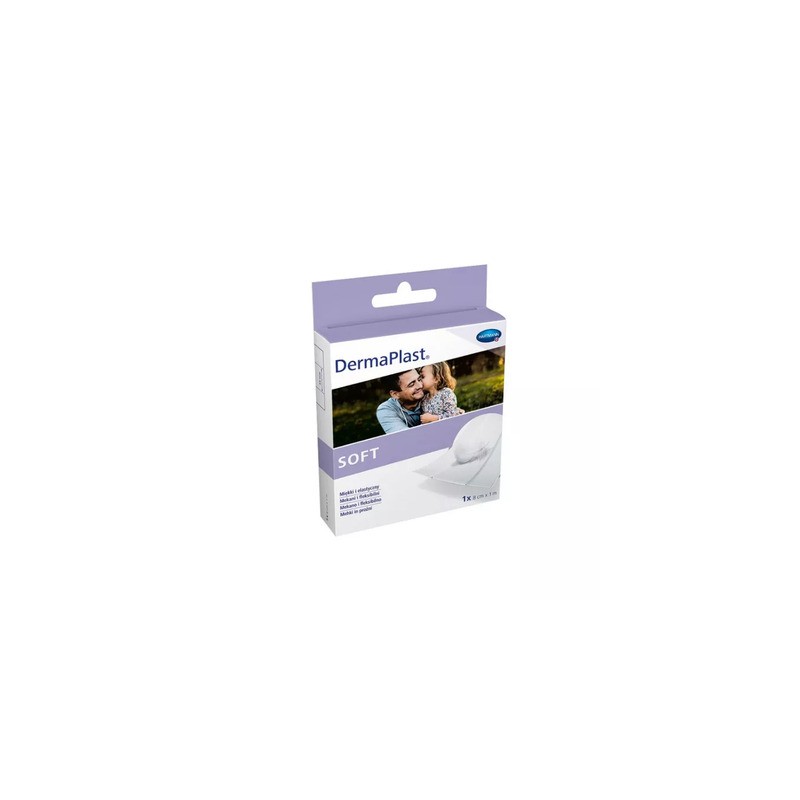 Dermaplast Soft, plaster 8cmx1m, 1 sztuka 