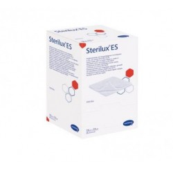 Hartmann Sterilux ES kompresy z gazy jałowej 17 nitek 8 warstw 7,5cm x 7,5cm, 50 sztuk