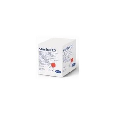  Hartmann Sterilux ES kompresy z gazy jałowej 17 nitek 8 warstw 10cm x 10cm, 50 sztuk 