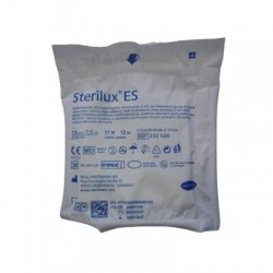 Hartmann Sterilux ES kompresy z gazy jałowej 17 nitek 12 warstw 7,5cm x 7,5cm, 3 sztuki