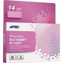 Witaminy dla kobiet w ciąży APTEO, 30 tabletek powlekanych