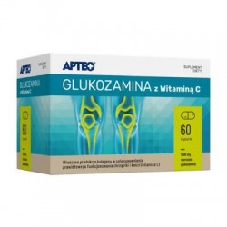 Apteo Glukozamina z witaminą C, 60 kapsułek