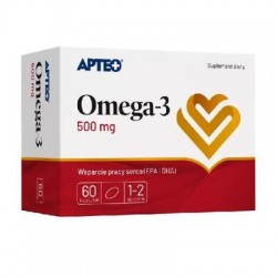Apteo Omega-3 500 mg, 60 kapsułek
