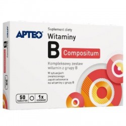 Witaminy B compositum Apteo, 50 tabletek powlekanych