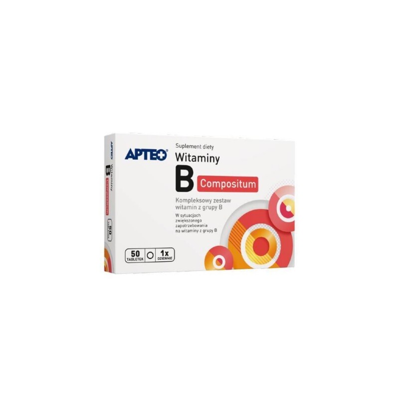 Witaminy B compositum Apteo, 50 tabletek powlekanych 