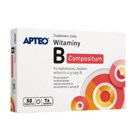  Witaminy B compositum Apteo, 50 tabletek powlekanych 