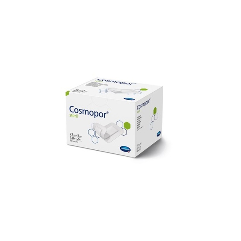 Hartmann Cosmopor steril opatrunek na ranę 7,2 cm x 5 cm, 50 sztuk 
