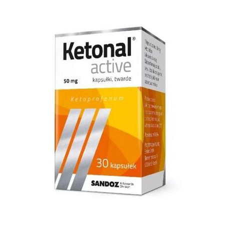  Ketonal Active, 50 mg, 30 kapsułek 